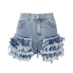 High Waisted Ruffle Shorts