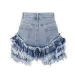 High Waisted Ruffle Shorts