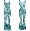 Abstract Flare Jumpsuit