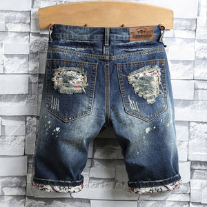 Vintage Ripped Jean Shorts