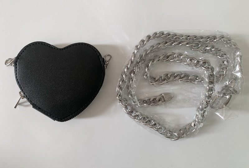 Heart Shape Chain Waist Bag